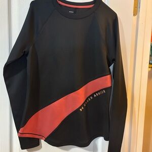 Under Armour Black and peach  Athletic Top size Large